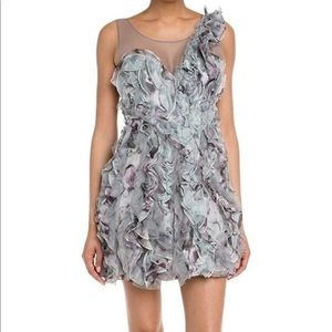 BCBGMaxAria Eva Ruffled Petal Dress